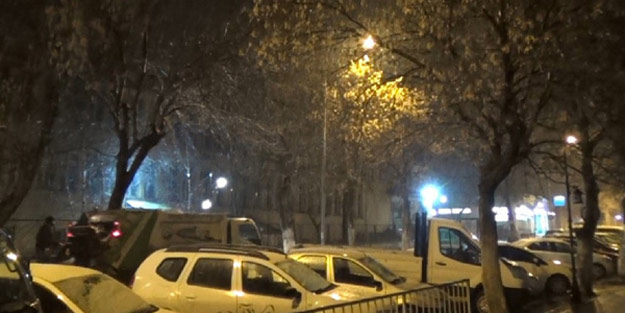 Kar ilk Kars'a geldi