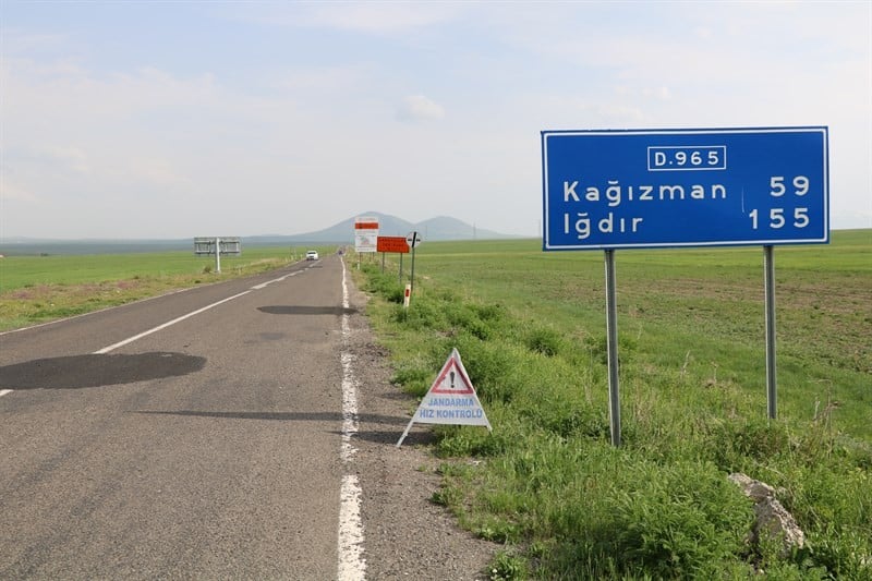 Kars’ta radarlı trafik kontrolü 
