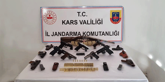 Kars’ta ruhsatsız silah operasyonu
