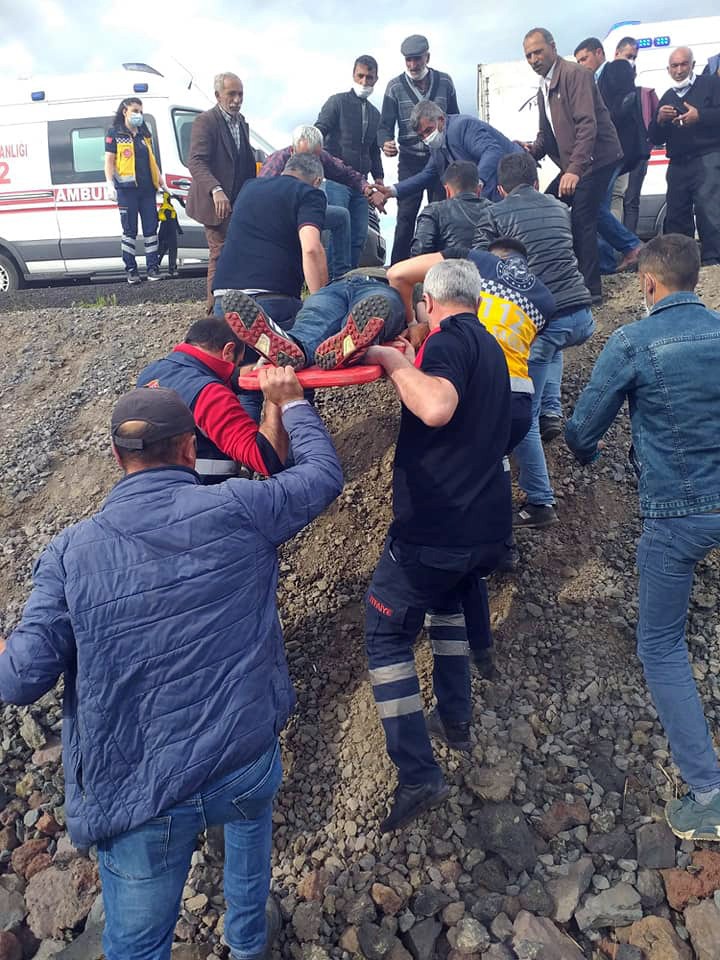 Kars’ta trafik kazası: 1 yaralı 