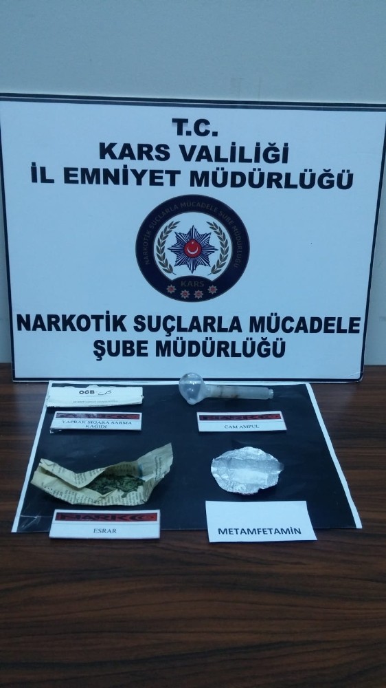Kars’ta uyuşturucu ele geçirildi 