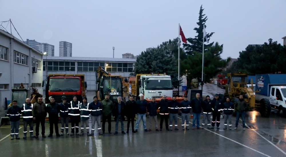 Kartal Belediyesi kar yağışına hazır 