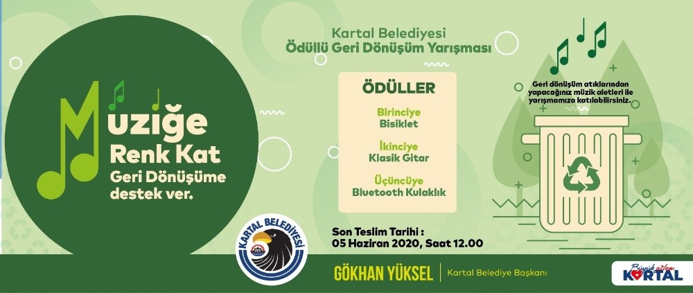 Kartal Belediyesi, Ödüllü Geri Dönüşüm Yarışması ile doğaya “ses” veriyor 