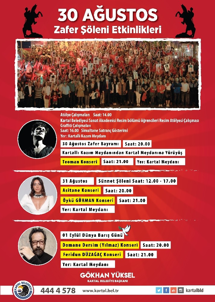 Kartal Belediyesi ‘Zafer Haftası’nı büyük bir şölenle kutlayacak 