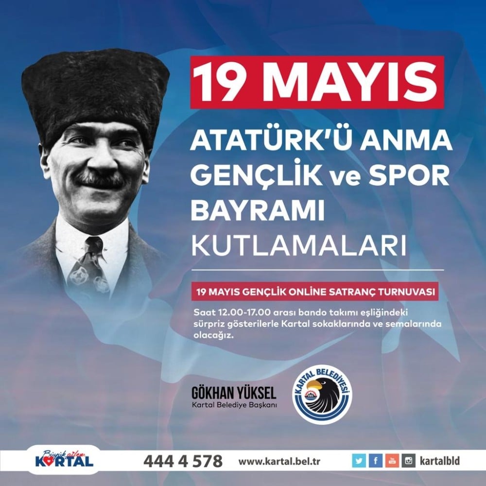 Kartal Belediyesinden 19 Mayıs’ın 101’inci Yılına Özel Kutlama 