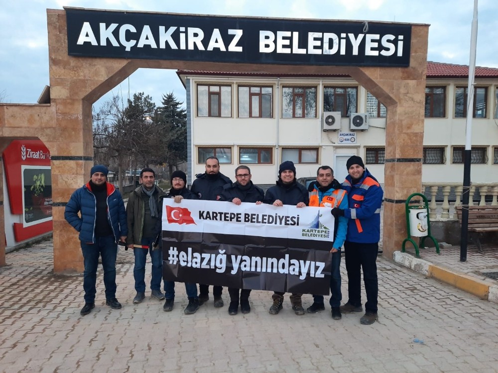 Kartepe teknik ekibi de Elazığ’da 