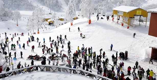 Kartepe'de kar kalınlığı 68 santimetre