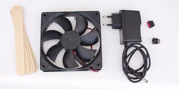 Karton kutudan klima yaptı!