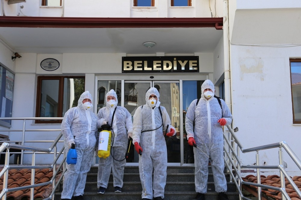 Kaş Belediyesinden Korona virüs önlemi 