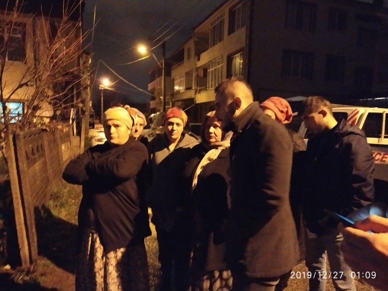 Kasapoğlu ekiplerle gece boyunca çalıştı 