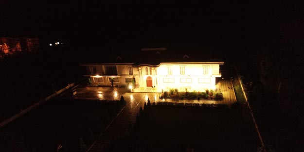 Kaşıkçı'nın cenazesinin arandığı iki villa havadan görüntülendi
