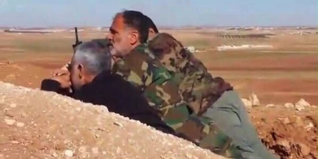 Kasım Süleymani Suriye cephesinde görüntülendi