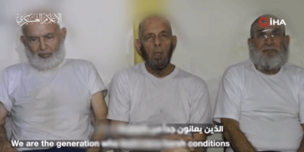 Kassam Tugayları 3 esirin videosunu yayınladı!