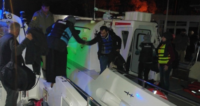 Kaş'ta 128 Suriyeli mülteci yakalandı