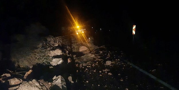 Kastamonu-Bartın karayolunda heyelan