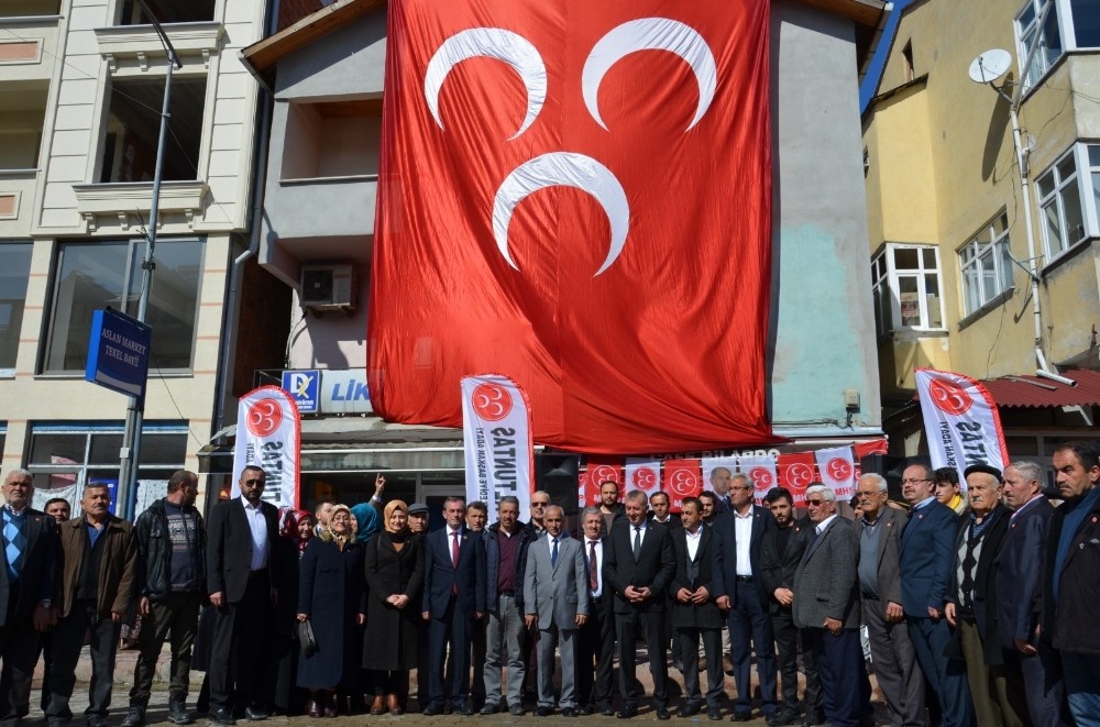 Kastamonu MHP İl Başkanlığı Pınarbaşı seçim irtibat bürosunun açtı 