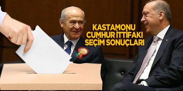 Kastamonu seçim sonuçları 24 Haziran Cumhur İttifakı oy oranları