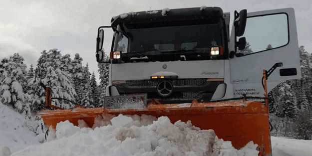 Kastamonu ve Tokat'ta kar nedeniyle 31 köye ulaşım sağlanamıyor