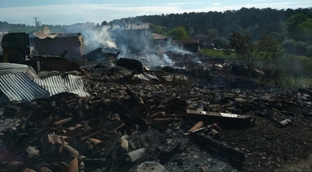 Kastamonu'da 7 ev kül oldu