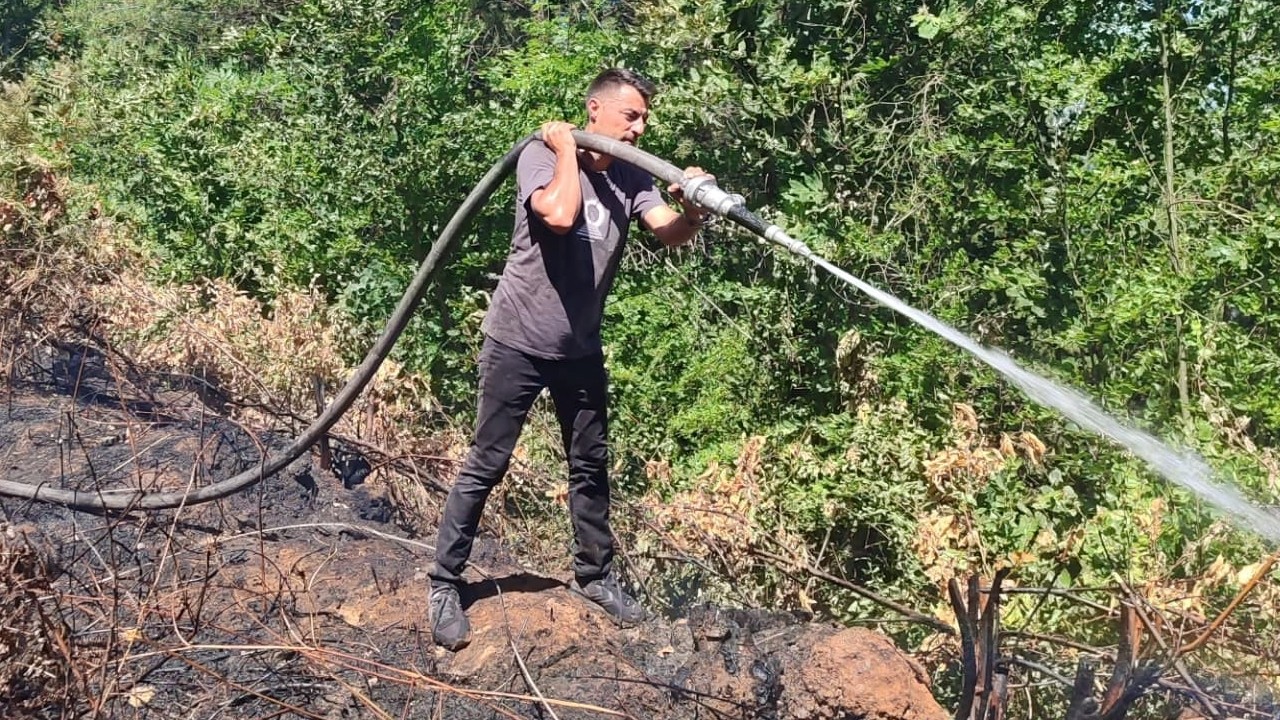 Kastamonu’da elektrik tellerinin kopması sebebiyle ormanlık alanda çıkan yangın söndürüldü
