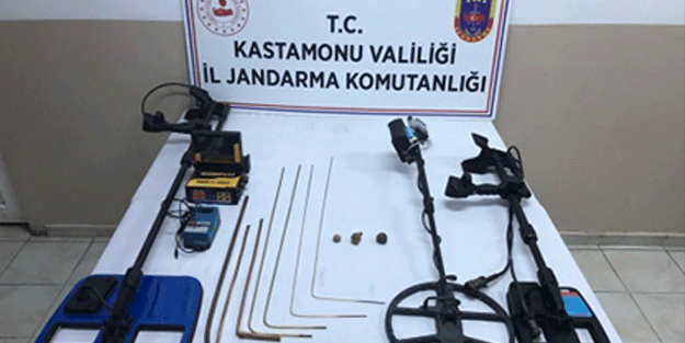Kastamonu'da izinsiz kazı yapan 6 kişi suçüstü yakalandı