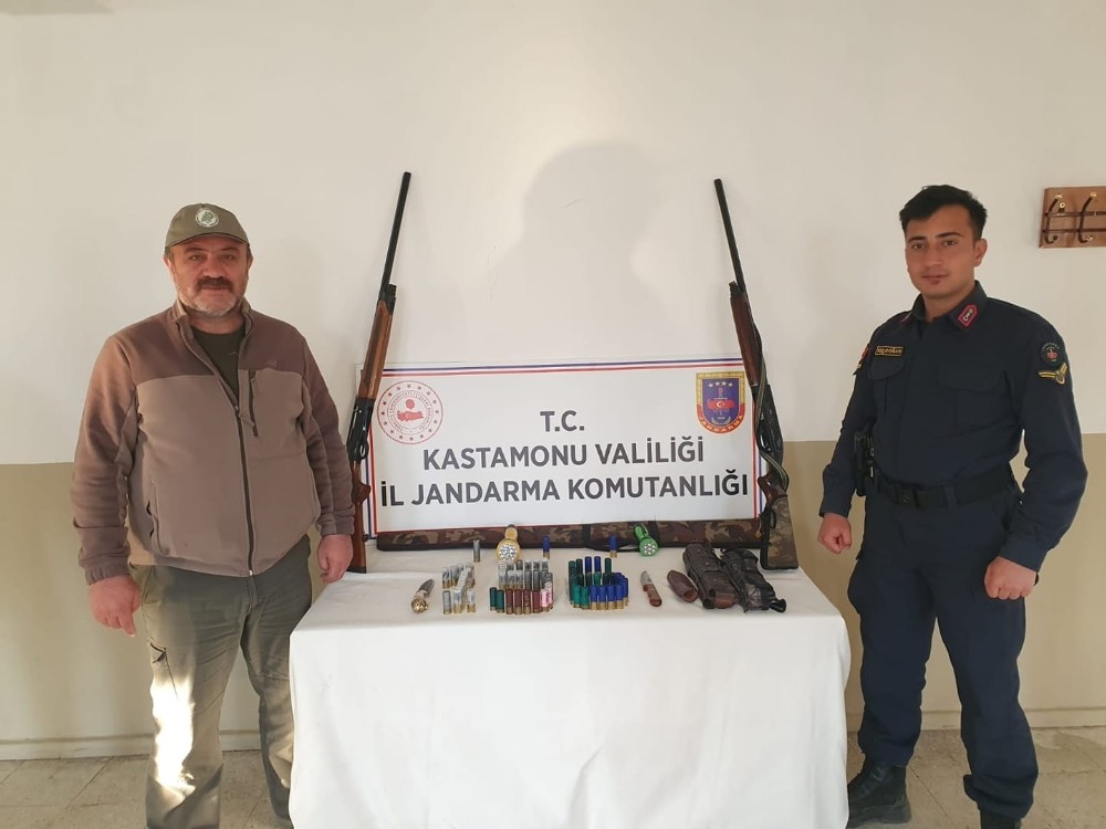 Kastamonu’da kaçak avlanan üç kişi suçüstü yakalandı 