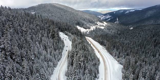Kastamonu'da kar etkili oluyor