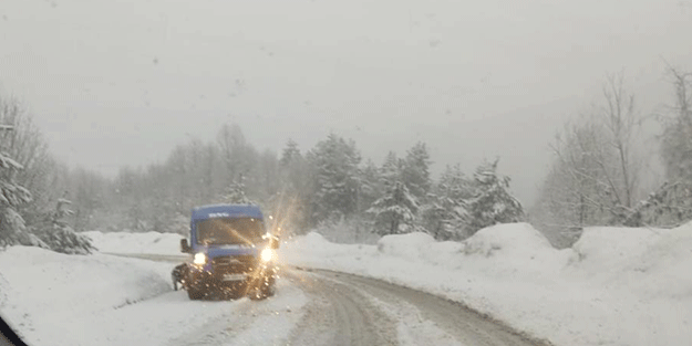 Kastamonu’da kar yağışı etkili oluyor