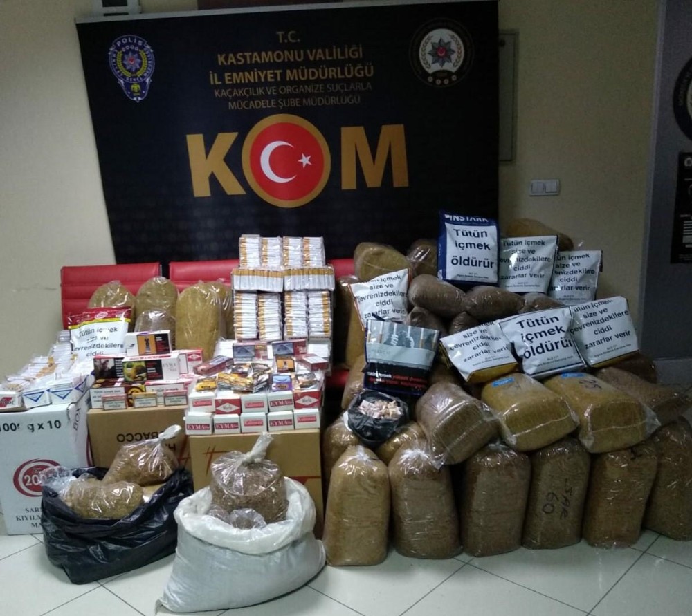 Kastamonu’da KOM ekiplerinden kaçakçılık operasyonu 
