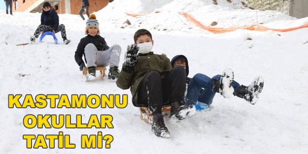 Kastamonu'da okullar tatil mi? 18 Ocak Salı kar tatili Kastamonu Valiliği