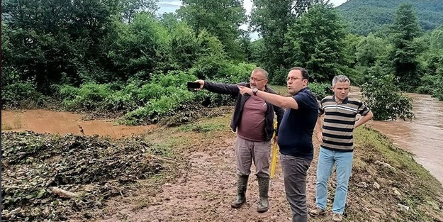 Kastamonu'da su taşkını meydana geldi