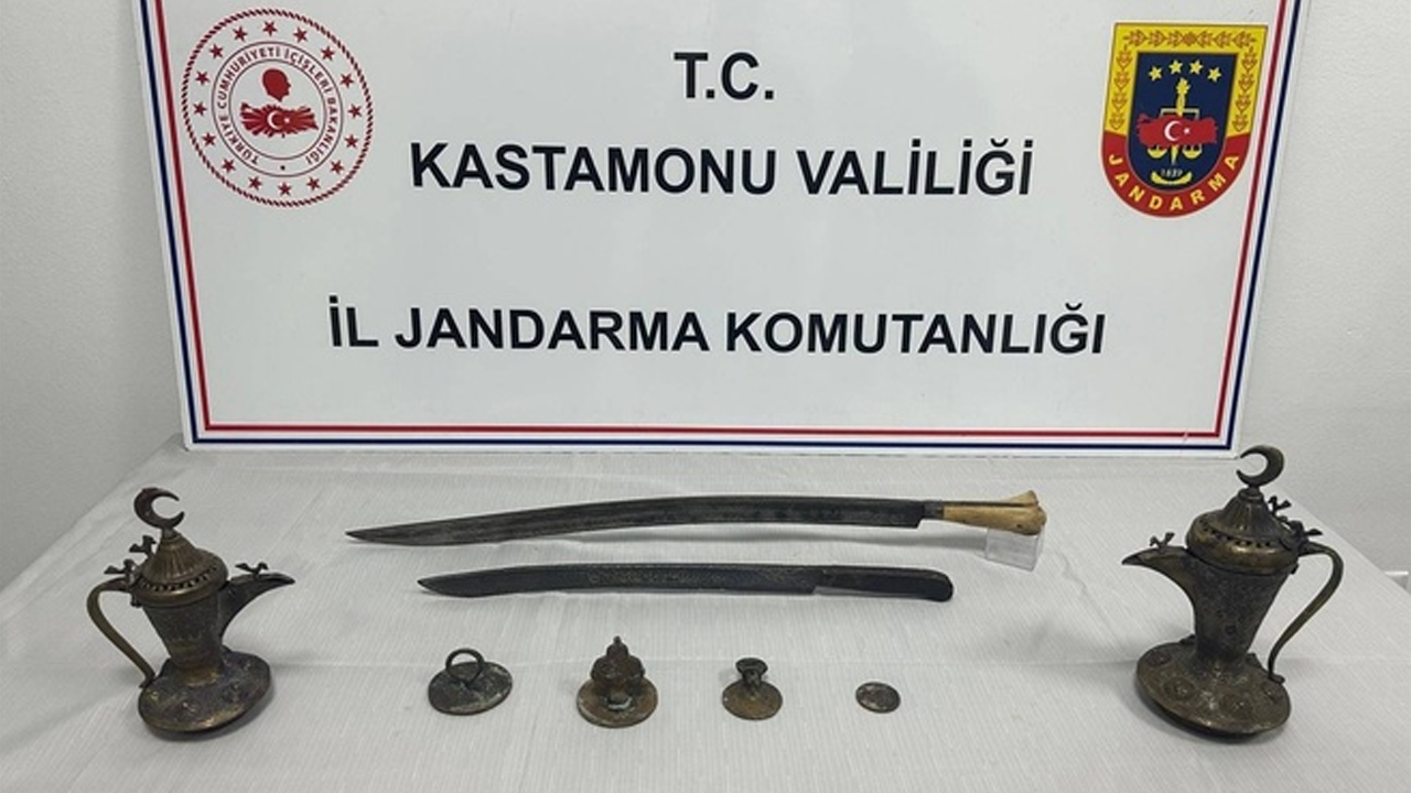Kastamonu'da tarihi eser operasyonunda bir zanlı yakalandı