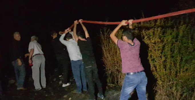 Kastamonu'da yangını söndüren vatandaşlara arılar saldırdı