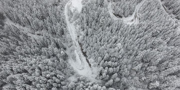 Kastamonu'ya yılın ilk karı yağdı