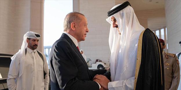 Katar Emiri Al Thani: “Sevgili kardeşim Erdoğan'ı ağırlamaktan memnuniyet duydum”