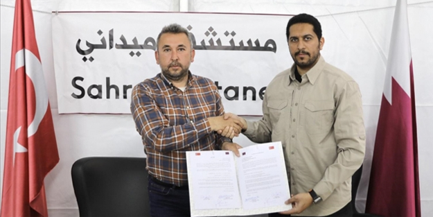 Katar Hatay'da inşa ettiği sahra hastanesini teslim etti...