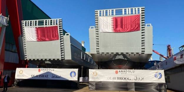 Katar için inşa edildi... Denize indirildi