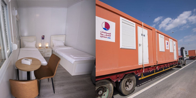 Katar tam 10 bin mobil ev bağışlamıştı... İlk bölümü yola çıkıyor