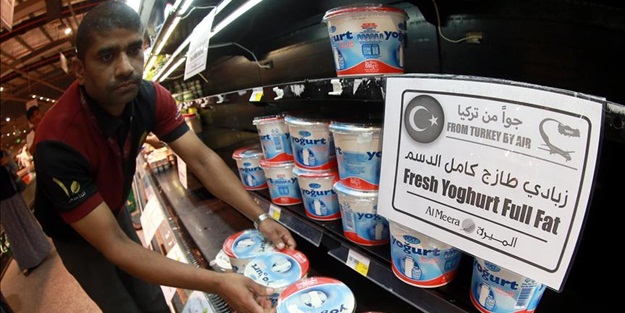 Katar'ın imdadına Türk malları yetişti