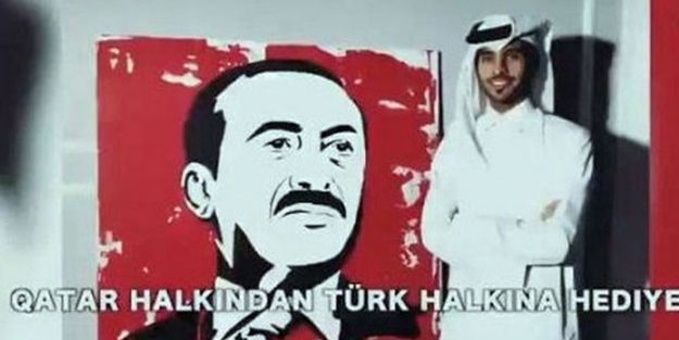 Katarlı ressamdan Erdoğan sürprizi