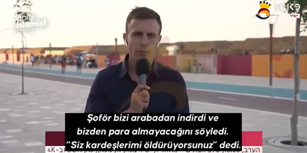 Katarlılar İsrailli muhabire böyle had bildirdi!