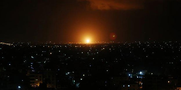 Katil devlet Gazze'ye hava saldırısı düzenledi