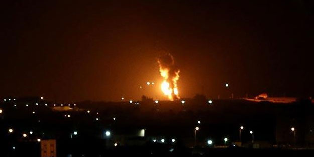 Katil devlet Gazze'yi vurdu