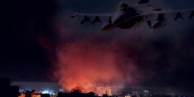 Katil devlet her gece Gazze'ye saldırıyor