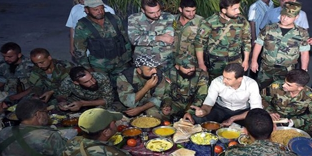 Katil Esad iftarda görüntülendi