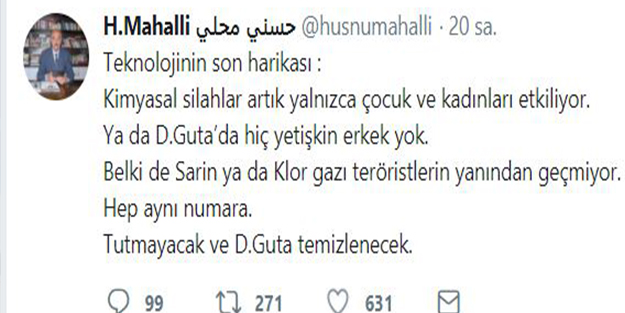 Katil Esed'in Türkiye tetikçisinden şok paylaşım