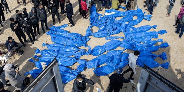Katil İsrail 100 Filistinlinin cenazesini teslim etti! Kimisi yarım kimisi parçalar halinde...