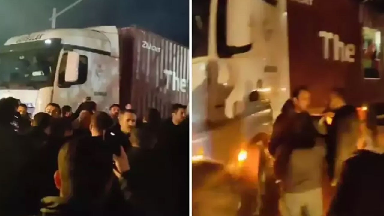 Katil İsrail iddiası vatandaşı sokağa döktü! Tırları limana sokmadılar