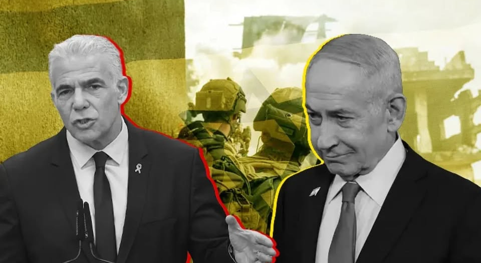 Katil İsrail rejiminde iç kavga büyüyor! Muhalefet lider Lapid, Netanyahu’nun havlu attığını itiraf etti