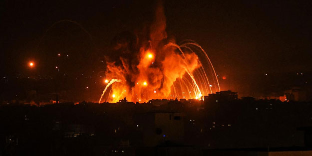 Katil İsrail'den hava saldırısı! 6 Filistinli şehit oldu